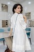 OFF WHITE BOHO DRESS WITH SLING BAG